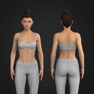 Ladies Squared Off Neckline Layered Style Strappy Bra Tech Pack