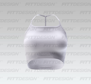 Ladies Squared Off Neckline Medium Impact Sports Bra Smart Mockup