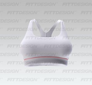 Ladies Squared Off Neckline Racer Back Cut Out Sports Bra Smart Mockup