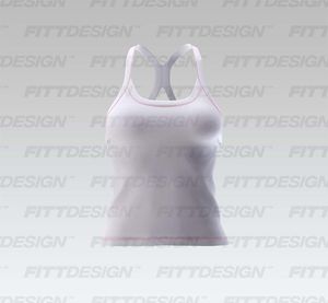 Ladies Squared Off Neckline Strappy Fitted Tank Top Smart Mockup