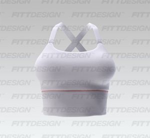 Ladies Squared Off Neckline Twisted Back Sports Bra Smart Mockup