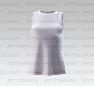 Ladies Stepped Hem Backless Tank Top Smart Mockup