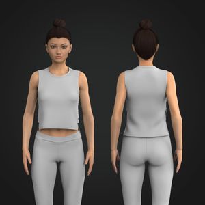 Ladies Stepped Hem Side Button Up Top Tech Pack