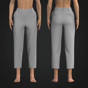 Ladies Straight Cut 25.00 Inch Inseam Tailored Pants Tech Pack