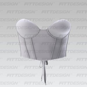 Ladies Strapless Corset Smart Mockup