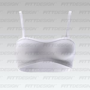 Ladies Strappy Bandeau Sports Bra Smart Mockup