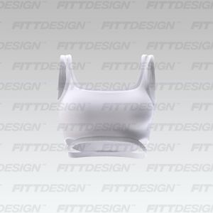 Ladies Strappy Cut Out Sports Bra Smart Mockup