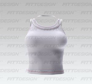 Ladies Strappy Fitted Crop Tank Top Smart Mockup
