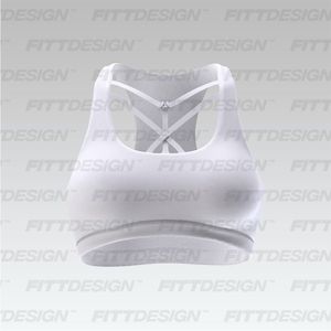 Ladies Strappy Front Racerback Bra Smart Mockup