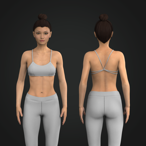 Ladies Strappy Low Impact Sports Bra Tech Pack