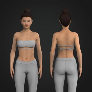 Ladies Strappy Micro Bandeau Tech Pack