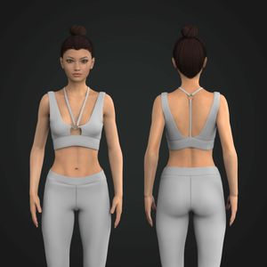 Ladies Strappy O-Ring Sports Bra Tech Pack