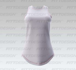 Ladies Strappy Open Back Relaxed Tank Top Smart Mockup