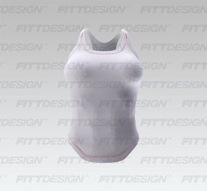 Ladies Strappy Scallop Bottom Fitted Tank Top Smart Mockup