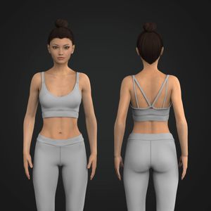 Ladies Strappy V-Shaped Neckline Bra Tech Pack