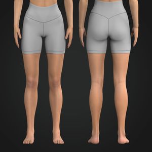Ladies Super High Waisted V-Shaped 6.00 Inch Inseam Biker Shorts Tech Pack