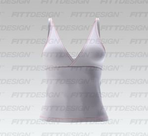 Ladies Surplice Front Neckline Fitted Tank Top Smart Mockup