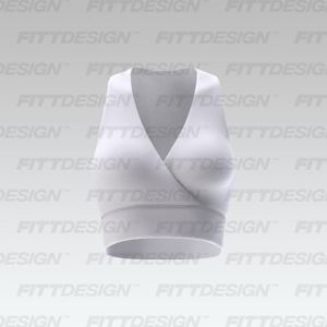 Ladies Surplice Neckline Fitted Tank Top Smart Mockup