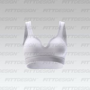 Ladies Sweetheart Neckline Strappy Sports Bra Smart Mockup