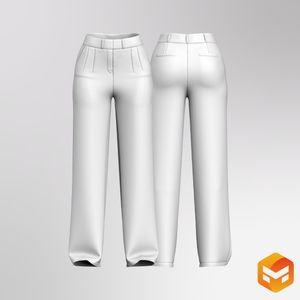 Ladies Tailored Pants - 3D Garment