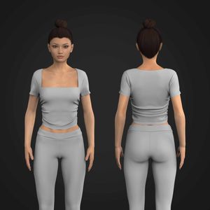 Ladies Trapeze Neckline Ruched Bolero Effect Short Sleeve Tee Tech Pack