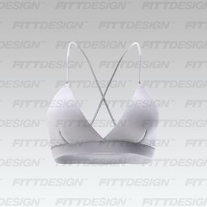 Ladies Triangular Criss Cross Back Bralette Smart Mockup