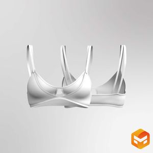 Ladies Triangular Layered Style Strappy Bra 3D Garment