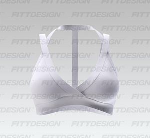 Ladies Triangular Strappy Cut Out Sports Bra Smart Mockup