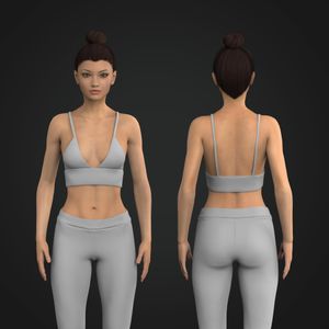Ladies Triangular Strappy Sports Bra Tech Pack