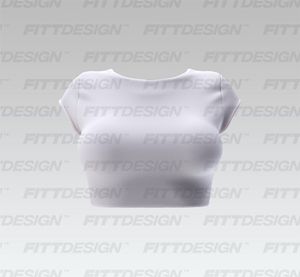 Ladies Twisted Back Cut Out Cap Sleeve Crop Top Smart Mockup