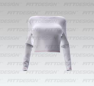 Ladies Twisted Back Long Sleeve Crop Top Smart Mockup