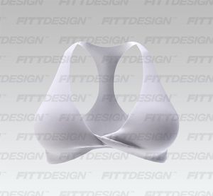 Ladies Twisted Front Racer Back Sports Bra Smart Mockup