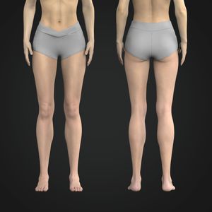 Ladies V-Shaped Cross Over Waistband Patch Pocket Mini Shorts Tech Pack