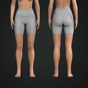 Ladies V-Shaped Front Waistband 8.00 Inch Inseam Shorts Tech Pack