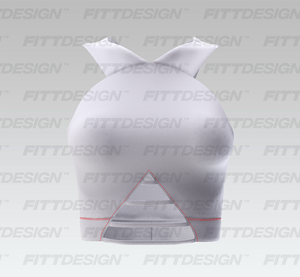 Ladies V-Shaped Neckline Strappy Front Sports Bra Smart Mockup