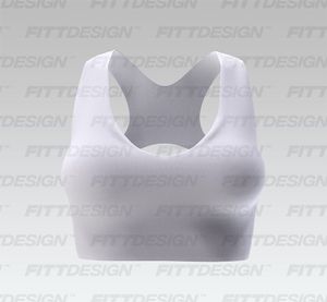 Ladies V-Shaped Racer Back Cut Out Style Crop Bra Smart Mockup