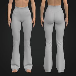Ladies V-Shaped Waistband Flared Leggings Tech Pack