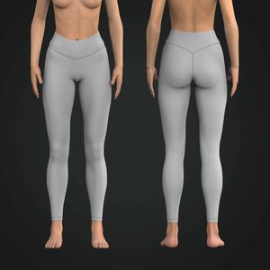 Ladies V-Shaped Waistband Full Length Leggings Tech Pack