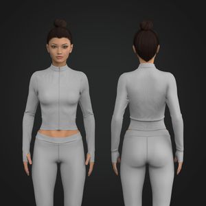 Ladies Waist Length Full Zip Fitted Running Jacket Tech Pack