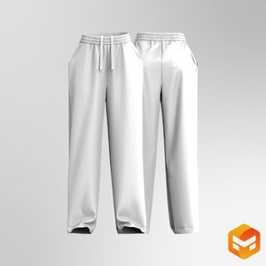 Ladies Wide Leg Functional Woven Joggers 3D Garment