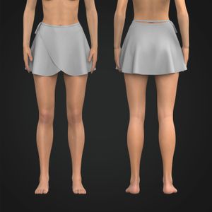 Ladies Wrap Skirt Tech Pack