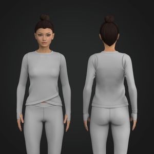 Ladies Wrapped Runner Sleeve Top Tech Pack