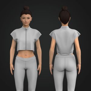 Ladies Zip Up Extended Shoulder Relaxed Vest Tech Pack
