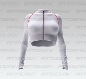 Ladies Zip Up Raglan Sleeve Banded Bottom Crop Jacket Smart Mockup