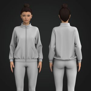 Ladies Zip Up Relaxed Jacket Tech Pack