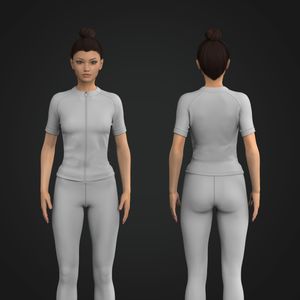 Ladies Zip Up Short Sleeve Fitted Cycling Jersey Tech Pack