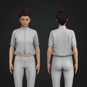 Ladies Zip Up Short Sleeve Windbreaker Tech Pack