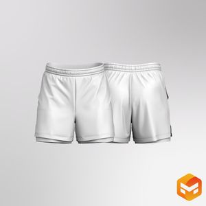 Mens 4.00 Inch Inseam Layered Swim Shorts 3D Garment