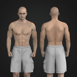 Mens 8.00 Inch Inseam Single Cargo Pocket Short Tech Pack