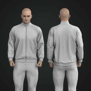 Mens Cadet Collar Zip Up Scrub Jacket Tech Pack